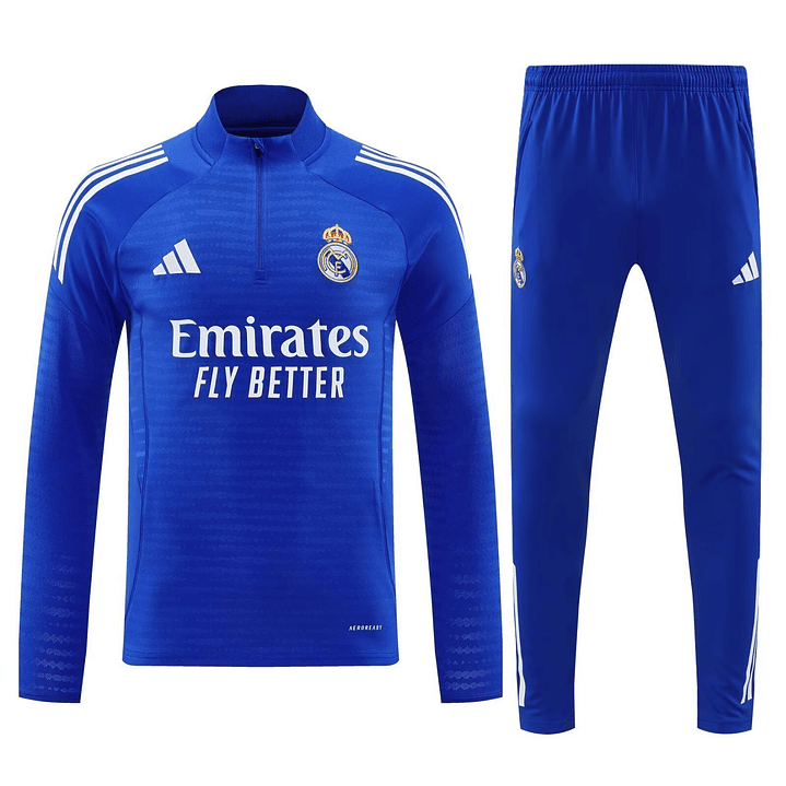 Real Madrid Fato Treino 1/2 Zip 25/26 2