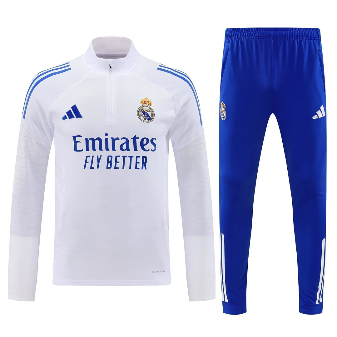 Real Madrid Fato Treino 1/2 Zip 25/26 2