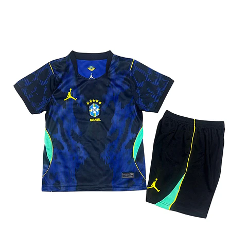 Brasil Away Mundial 2026 Kit Criança