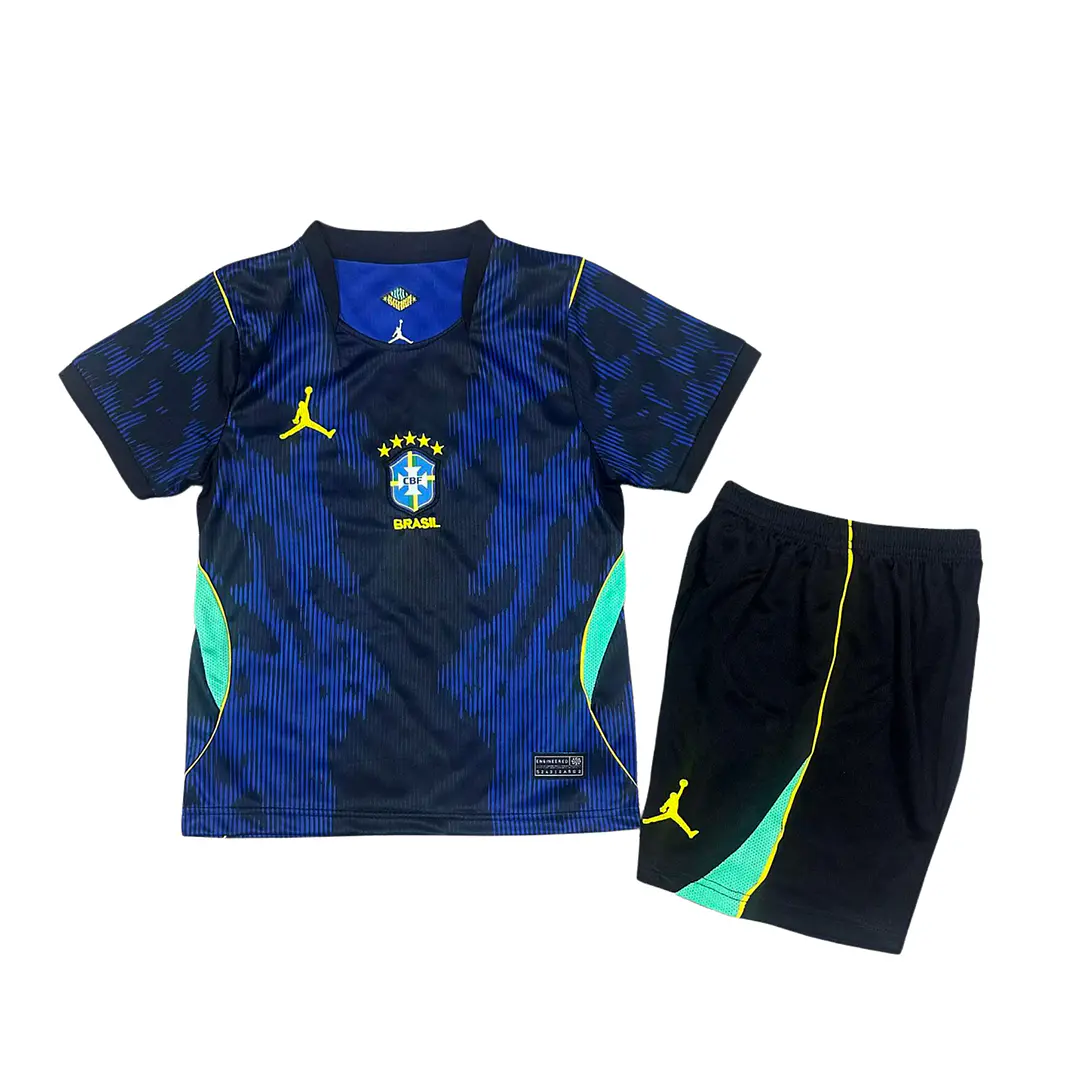Brasil Away Mundial 2026 Kit Criança 1