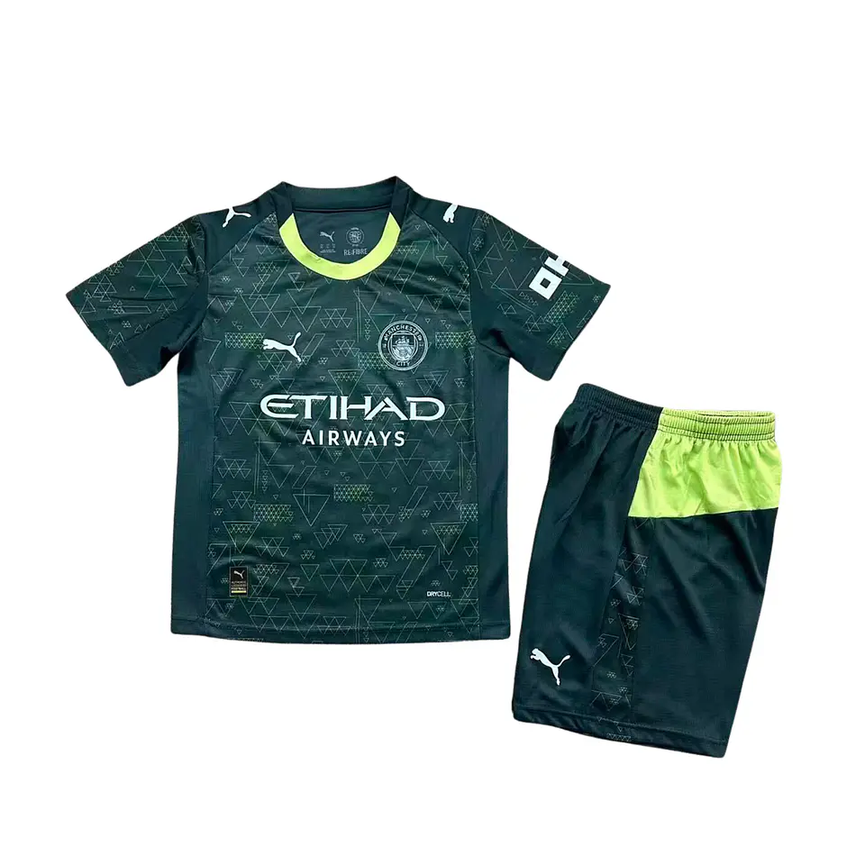 Manchester City 4th 25/26 Kit Criança 1