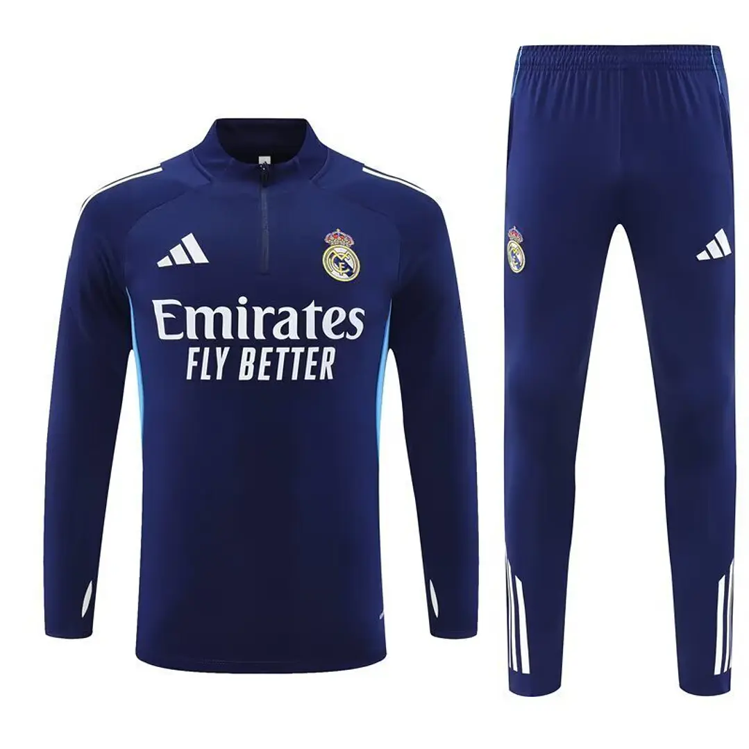 Real Madrid Fato Treino 1/2 Zip 25/26 2