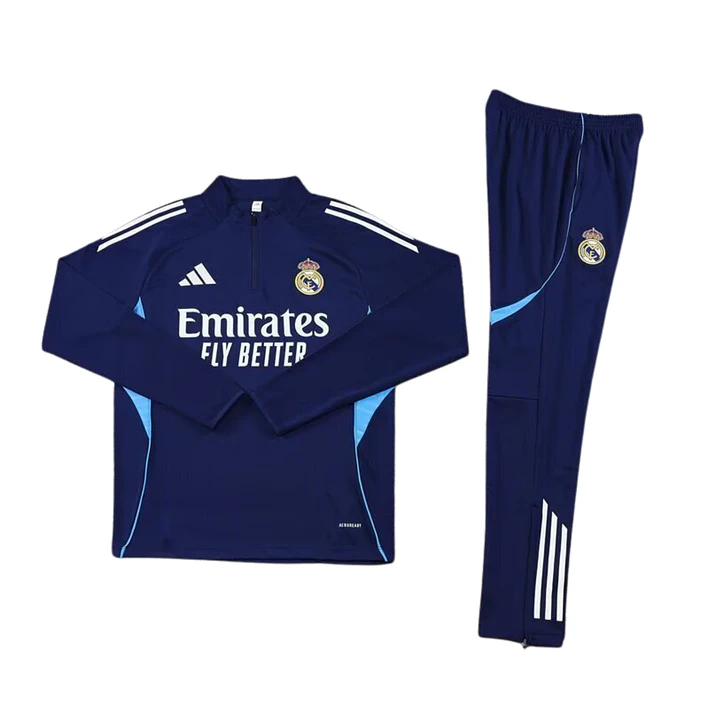 Real Madrid Fato Treino 1/2 Zip 25/26 1