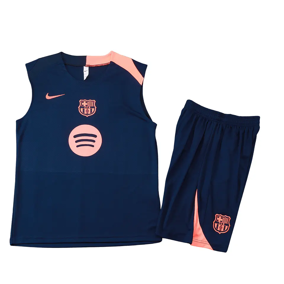 Barcelona Conjunto Treino Manga Cava 25/26 1