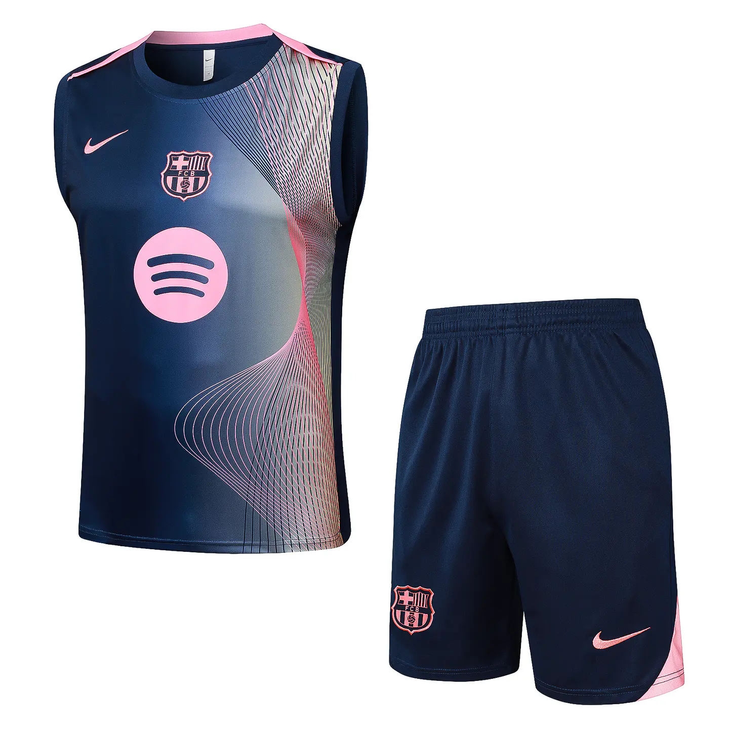Barcelona Conjunto Treino Manga Cava 25/26 2