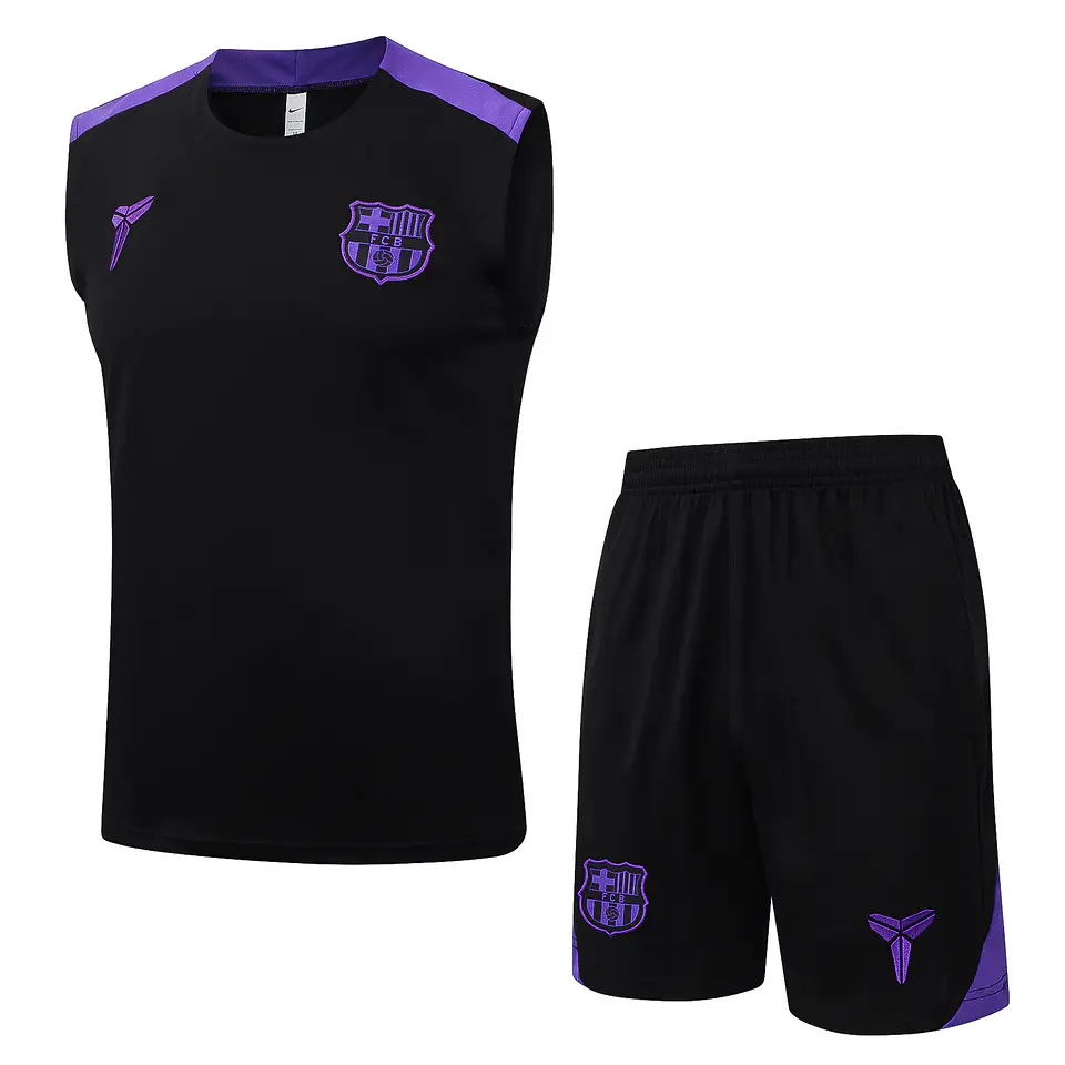 Barcelona Conjunto Treino Manga Cava 25/26 2