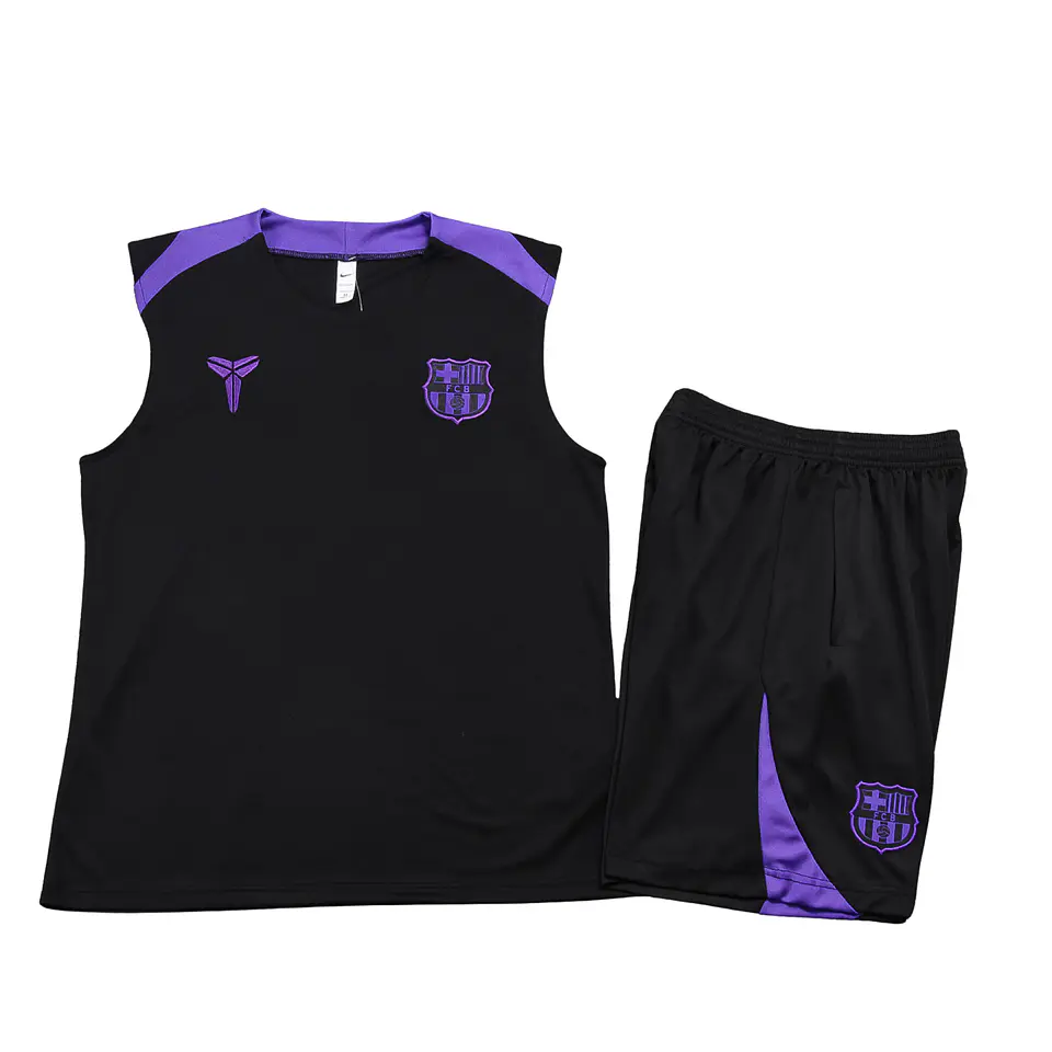 Barcelona Conjunto Treino Manga Cava 25/26 1