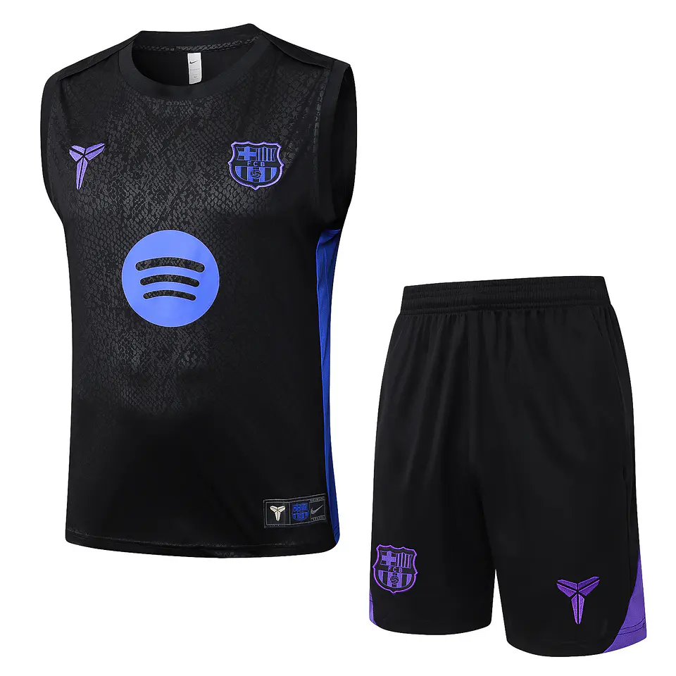 Barcelona Conjunto Treino Manga Cava 25/26 2
