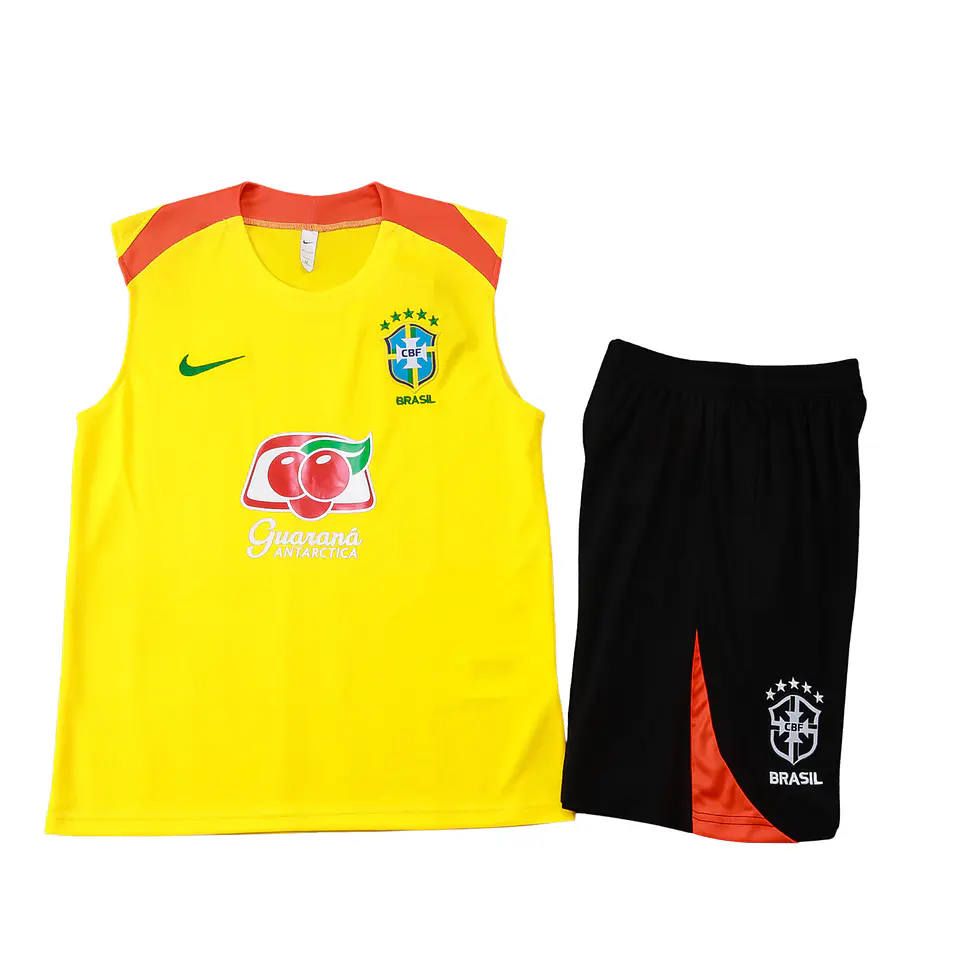 Brasil Conjunto Treino Manga Cava 25/26 1