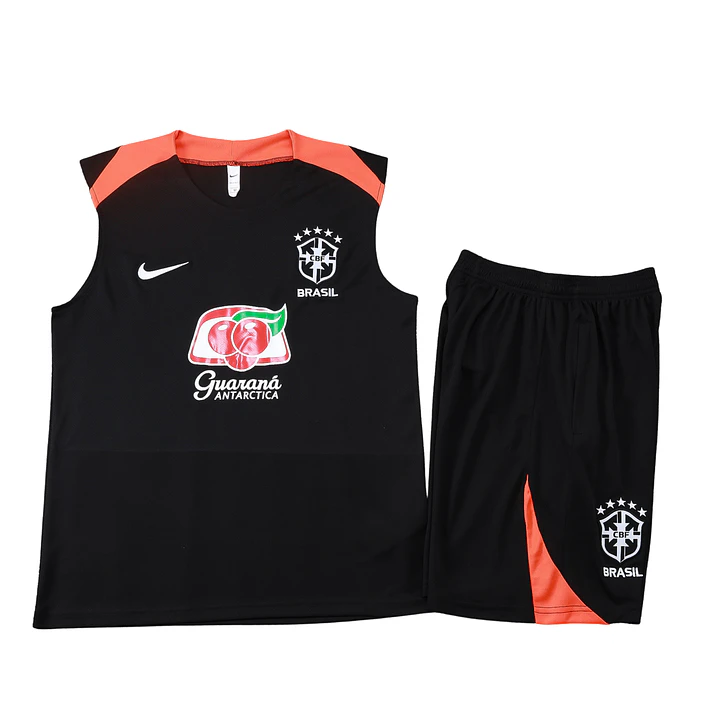 Brasil Conjunto Treino Manga Cava 25/26 1