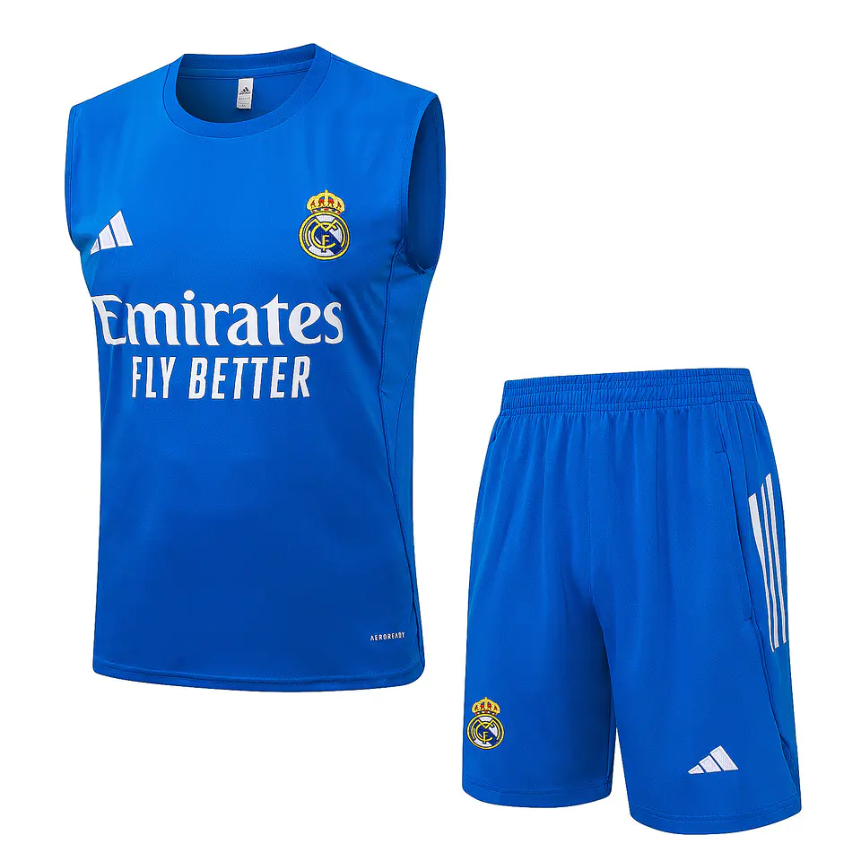 Real Madrid Conjunto Treino Manga Cava 25/26 2