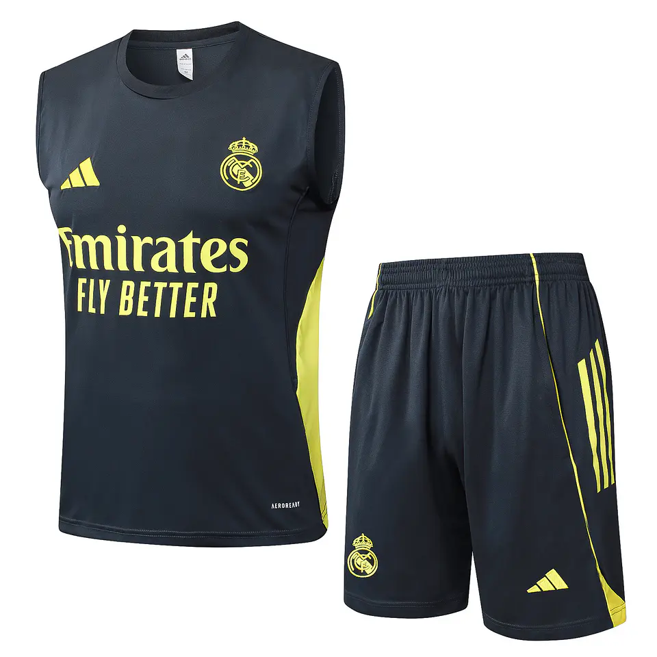 Real Madrid Conjunto Treino Manga Cava 25/26 2