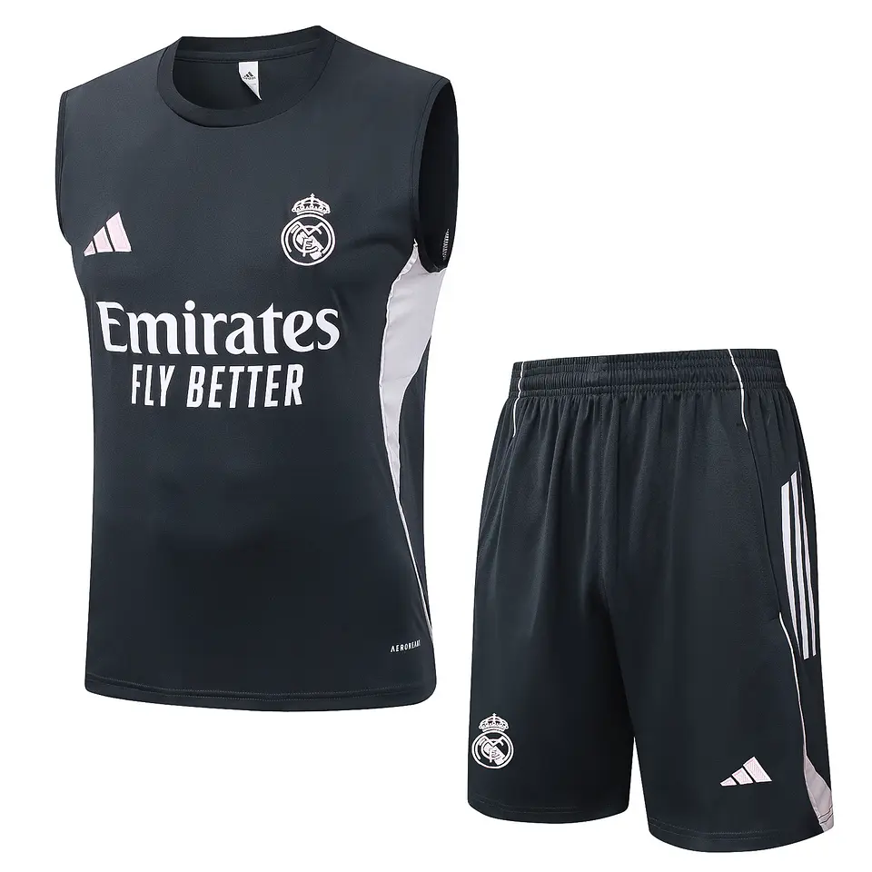 Real Madrid Conjunto Treino Manga Cava 25/26 2