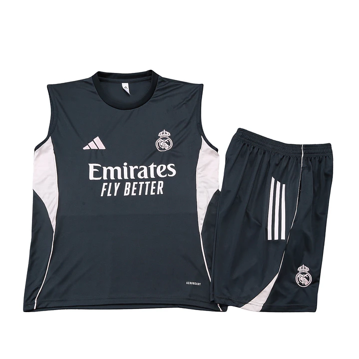 Real Madrid Conjunto Treino Manga Cava 25/26 1