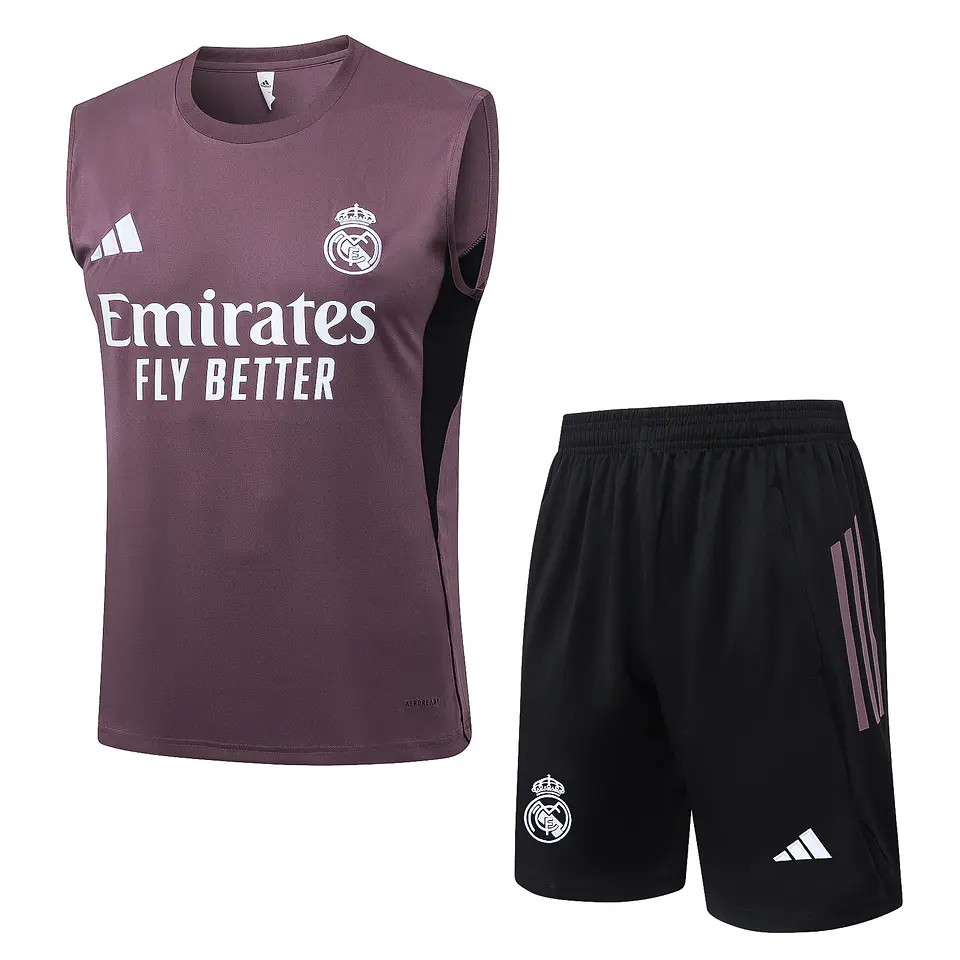 Real Madrid Conjunto Treino Manga Cava 25/26 2