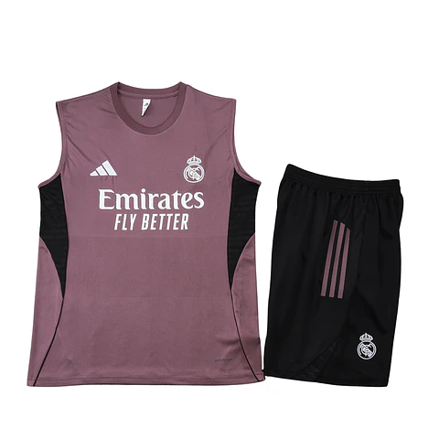 Real Madrid Conjunto Treino Manga Cava 25/26