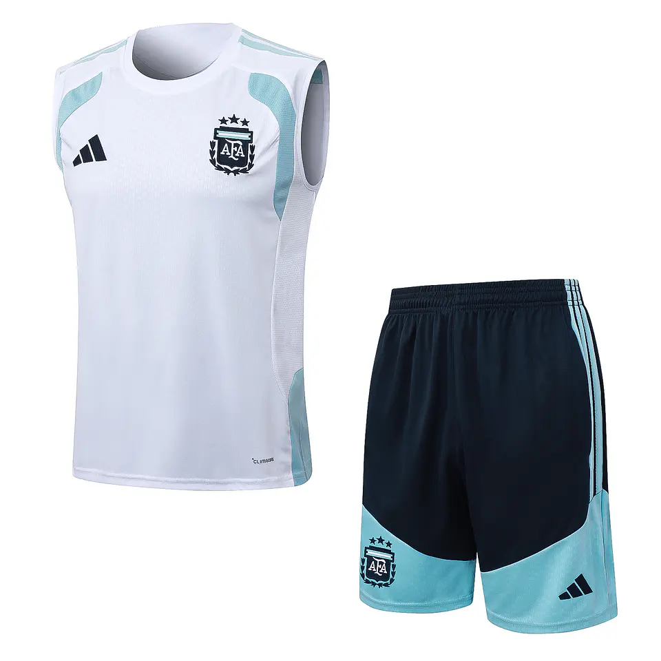 Argentina Conjunto Treino Manga Cava 26/27 2