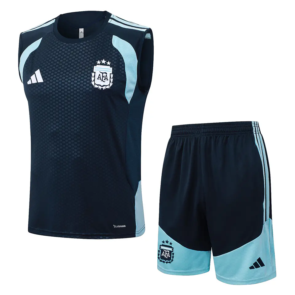Argentina Conjunto Treino Manga Cava 26/27 2