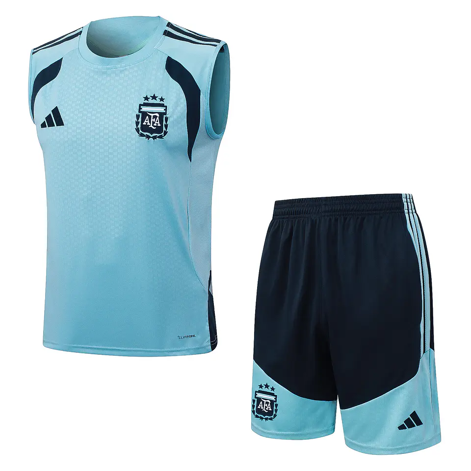 Argentina Conjunto Treino Manga Cava 26/27 2