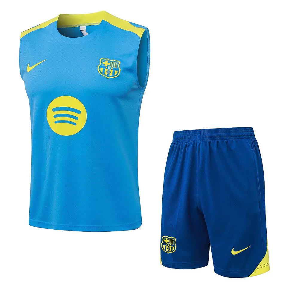 Barcelona Conjunto Treino Manga Cava 26/27 2