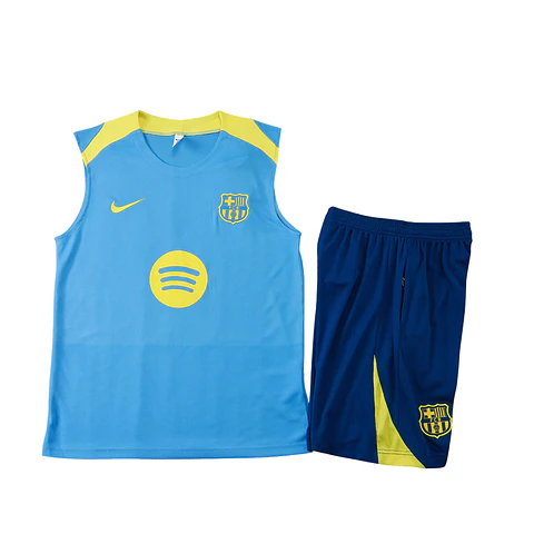 Barcelona Conjunto Treino Manga Cava 26/27