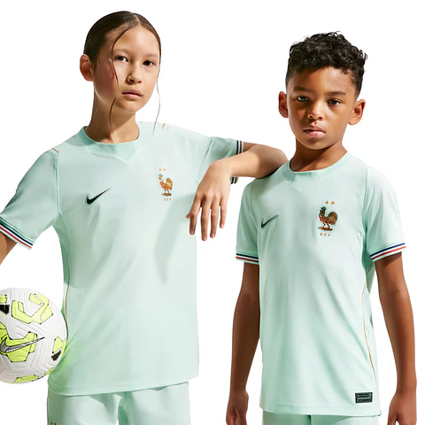 França Away Mundial 2026 Kit Criança