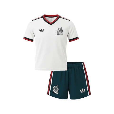 México Away Mundial 2026 Kit Criança