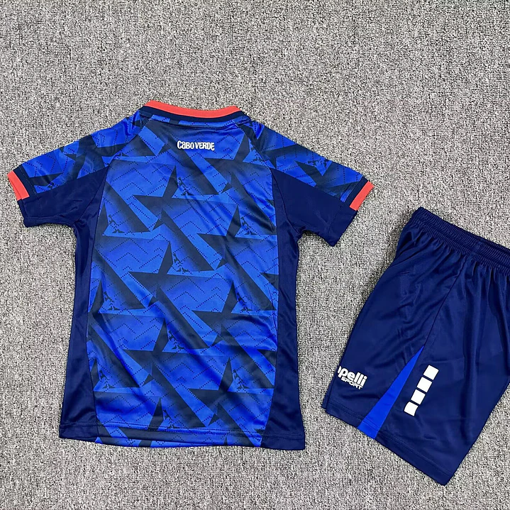 Cabo Verde Home Mundial 2026 Kit Criança 3
