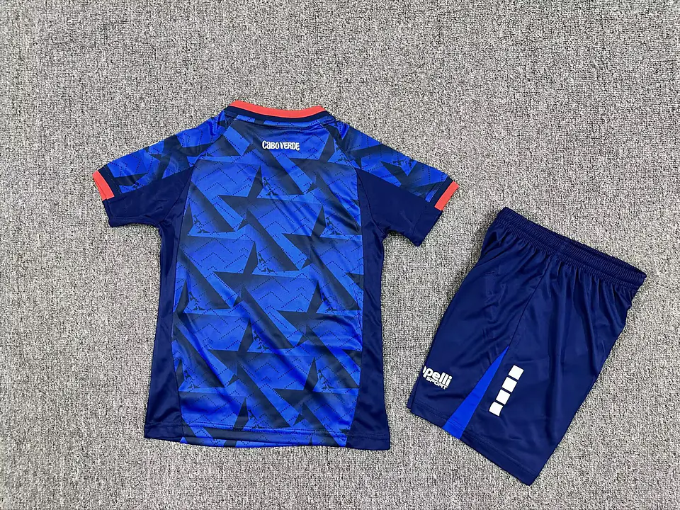 Cabo Verde Home Mundial 2026 Kit Criança 3