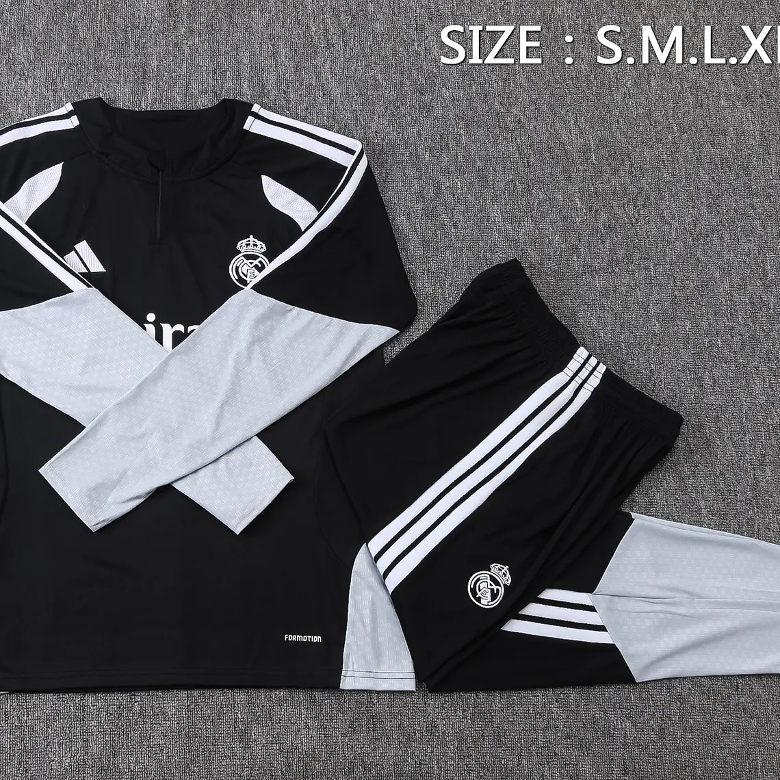 Real Madrid Fato Treino 1/2 Zip 26/27 3