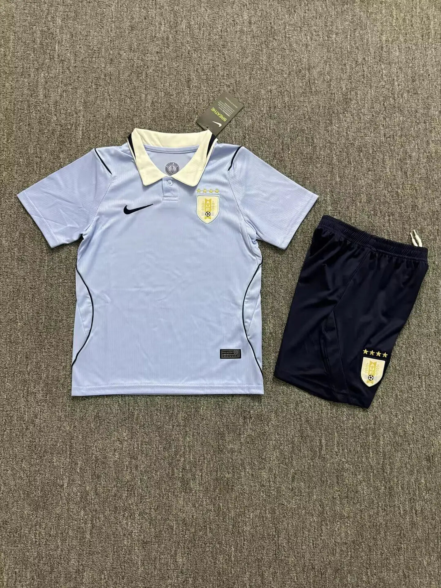 Uruguai Home Mundial 2026 Kit Criança 2