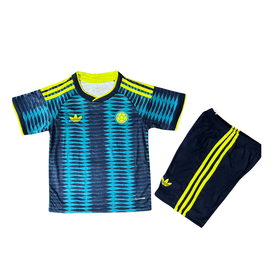 Colômbia Away Mundial 2026 Kit-Criança 1