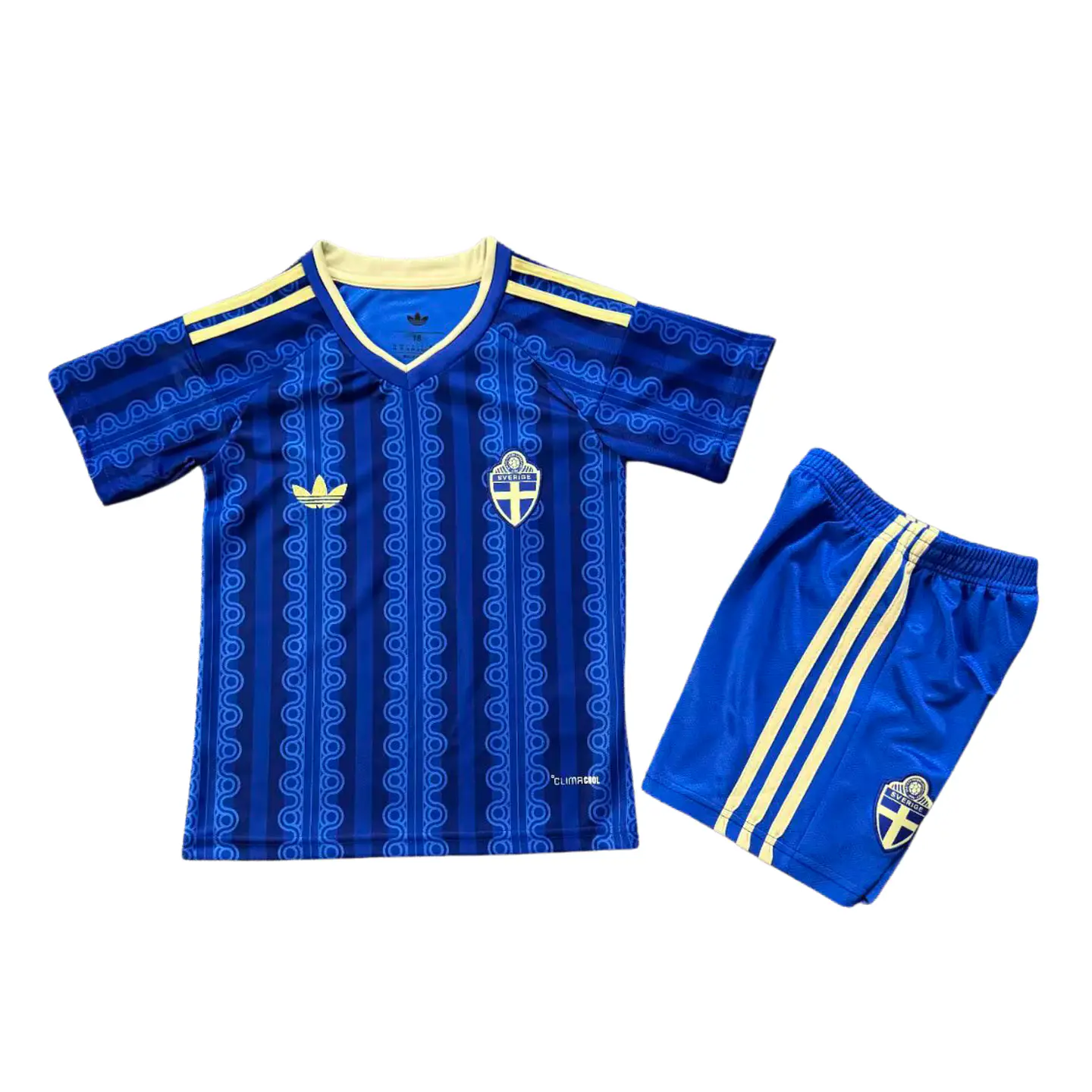 Suécia Away Mundial 2026 Kit-Criança 1