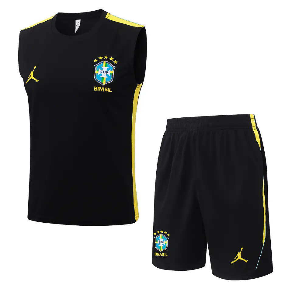 Brasil Conjunto Treino Manga Cava 26/27 1