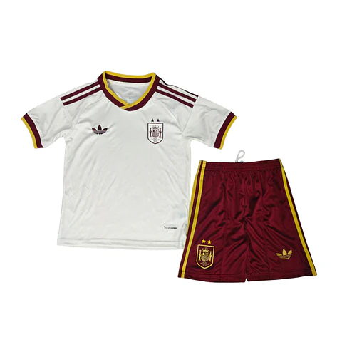Espanha Away Mundial 2026 2 Stars Kit-Criança