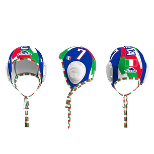 TOUCA POLO AQUÁTICO ITALIA AZUL Nº9