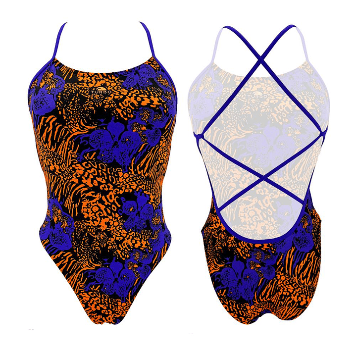 FATO DE BANHO NATAÇÃO SIRENE PRINTY FLOWER 1