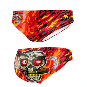 CALÇÃO POLO AQUÁTICO E NATAÇÃO SKULL FIRE