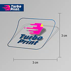 Sticker 3x3 Vinilo Transparente Pliego 1