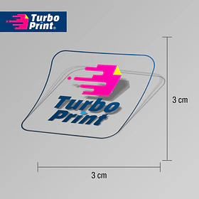 Sticker 3x3 Vinilo Transparente Pliego