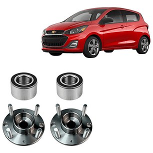 Mazas Ruedas Delan + Rodamiento Chevrolet Spark Gt 2010-2022