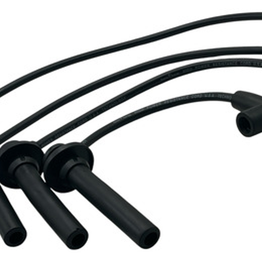 Juego Cables Bujias Para Chery Iq 1.1 2008-2014 (4 Cables) Negro 2