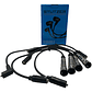 Juego Cable Bujias Volkswagen Parati 1.6 1983-1990 Negro - Miniatura 1