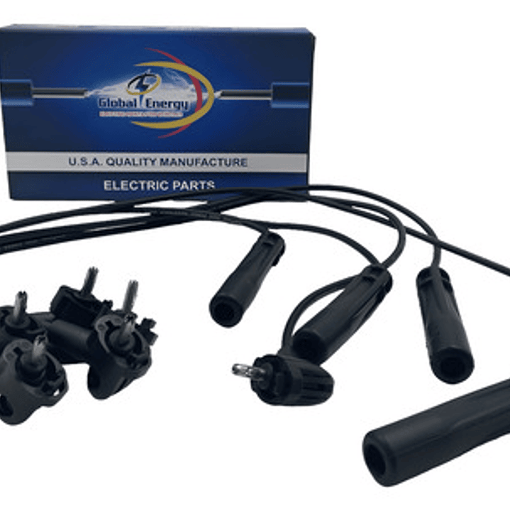 Juego Cables Bujia Toyota Hilux 2.4 1993-2000  Negro 1