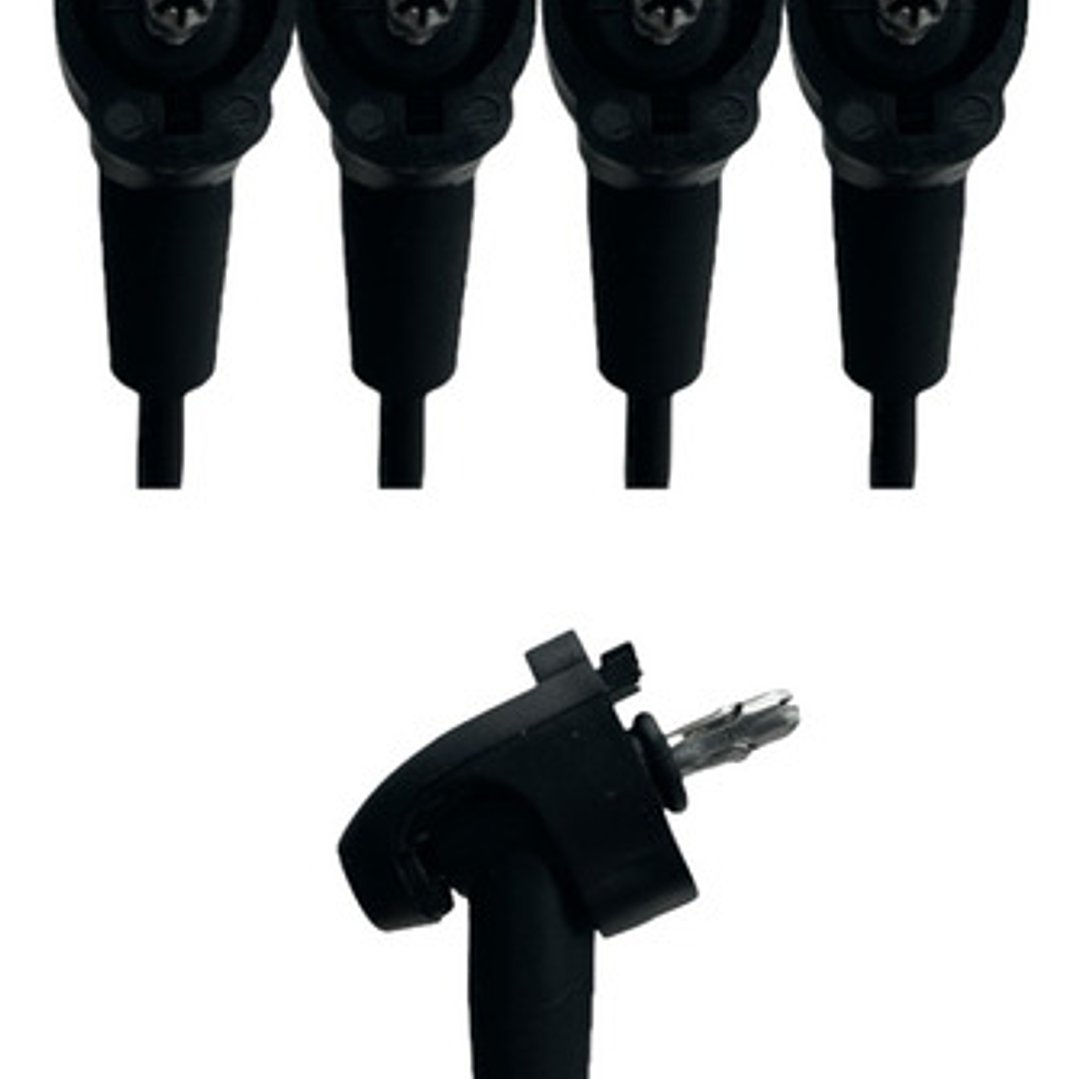 Juego Cables Bujia Toyota Hilux 2.4 1993-2000  Negro 3