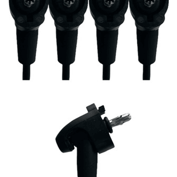 Juego Cables Bujia Toyota Hilux 2.4 1993-2000  Negro 3