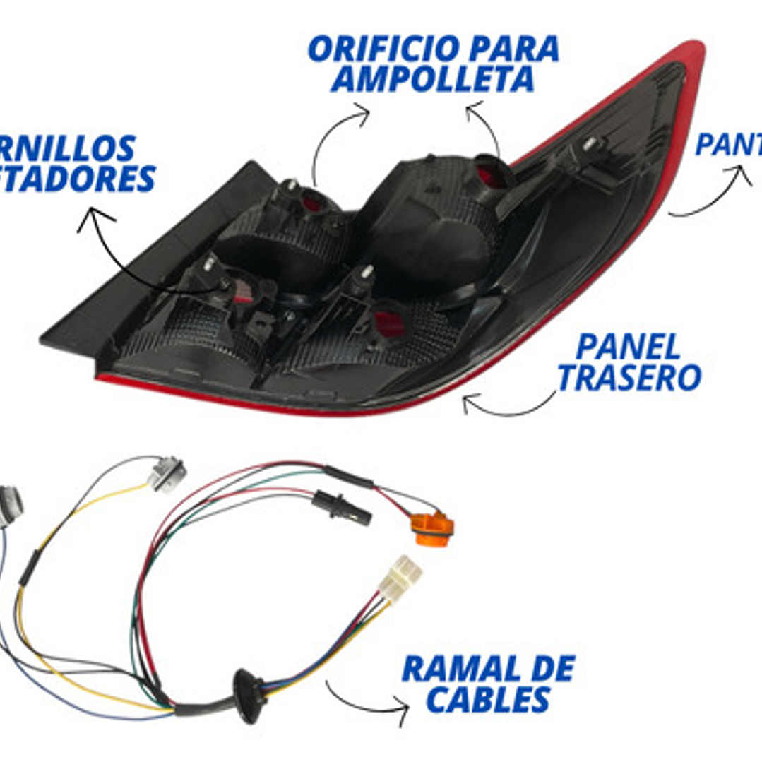 Farol Trasero Izquierdo Para Chevrolet Sail 1.5  2016 - 2022 Izquierdo/conductor 2