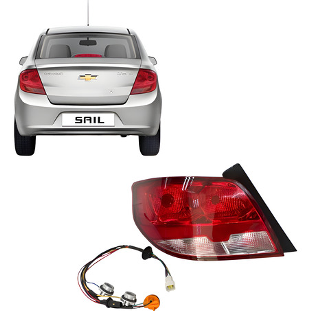 Farol Trasero Izquierdo Para Chevrolet Sail 1.5  2016 - 2022 Izquierdo/conductor 1