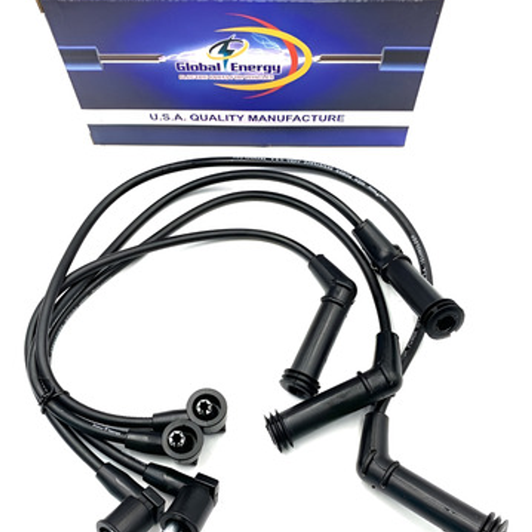 Juego Cables Bujias Hyundai Excell 1.3 1.5 Todos Negro 1