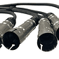 Juego Cable Bujias Volkswagen Jetta 1.8 1990-1993 Negro - Miniatura 6